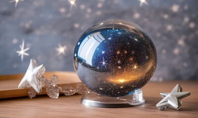 silver christmas ball