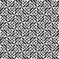 Vector seamless models. Modern stylish texture. Composition from regularly repeating geometrical element. Monochrome, simple. Vector illustrations.