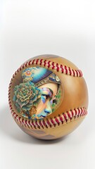 baseball glove and ball made using Generative AI Technology.