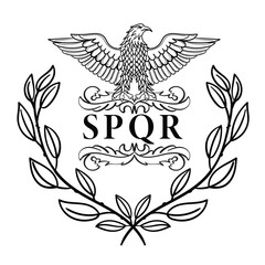 Roman Eagle with the inscription SPQR