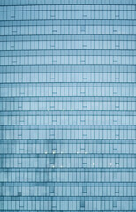 Curtain wall high rise office building facade construction, texture mapping