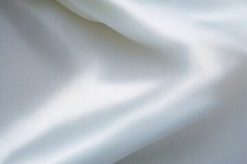 Fototapeta premium white silk background, realistic shadow