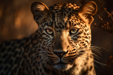 Fototapeta na wymiar Leopard in the wild