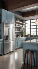 Kitchen interior architecture minimalist style