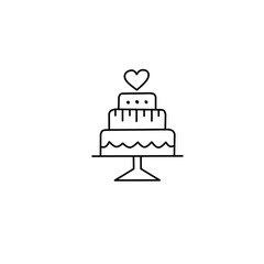 Cake vector set
