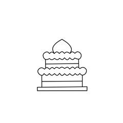 Cake vector set