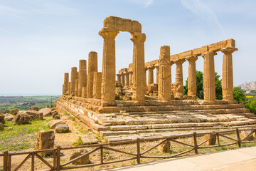 Agrigento is the Italian Capital of Culture 2025. Temple of Juno in Valley of the Temples, Agrigento , Sicily (Italy)