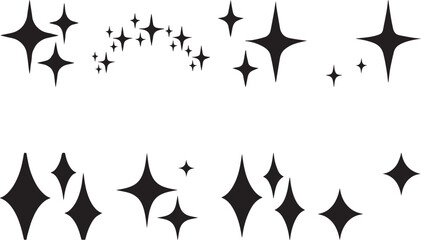 Sparkle Vector File, Vector Bundle File-Cut File-Vector Clip Art  