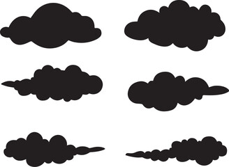 Clouds Vector File, Vector Bundle File-Cut File-Vector Clip Art  