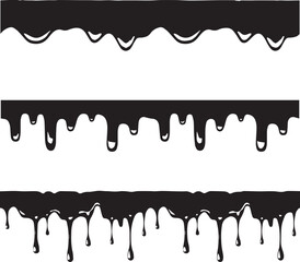 Liquid Dripping Vector File, Vector Bundle File-Cut File-Vector Clip Art  