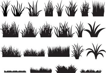 Grass Vector File, Vector Bundle File-Cut File-Vector Clip Art  