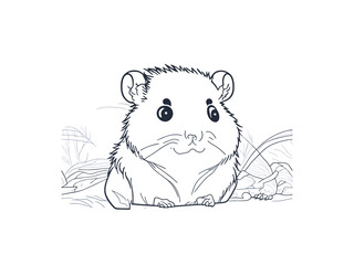 mouse on a branch vector