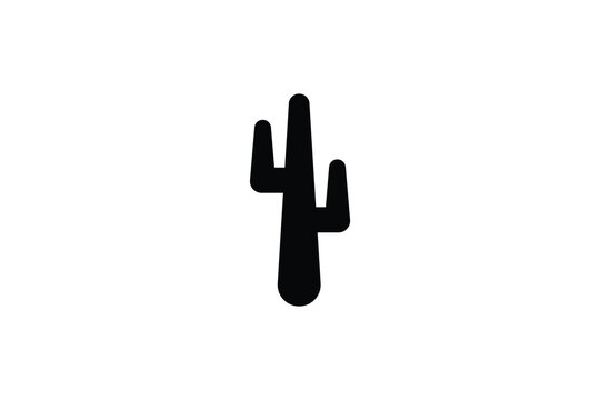 Cactus icon design template