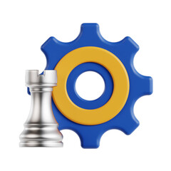 marketing strategy 3d render, transparent background, marketing and advertising