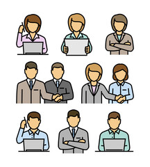 Business Professional Person Vector Icons
