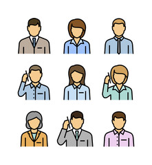Business Professional Person Vector Icons