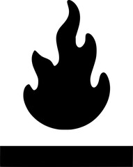 fire icon vector symbol design illustration