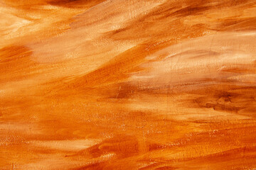 Orange background oil paint texture.