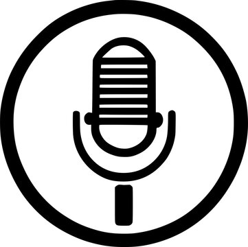 Mic icon vector symbol design illustration