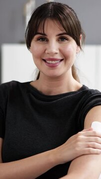 Woman With Contraception Patch Treatment