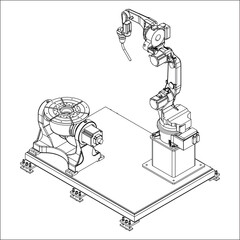 Welding,robot,system,Welding robot, CAD files, welding machine,engineering, industrial, automation, 4.0 technology, Industry 4.0, manufacture,AI