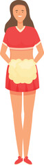Woman dancer icon cartoon vector. Cheer girl. Female team