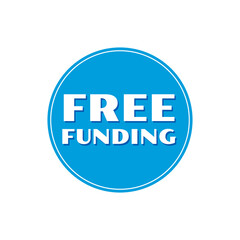 Free funding finance debt icon label design vector