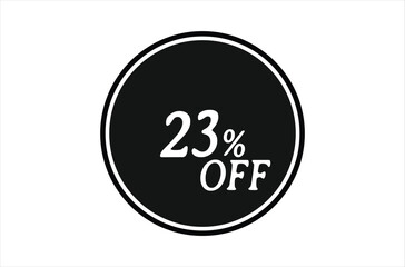23% Off, Sale Discount Banner. Discount offer price, special offer sales promotions. vector template illustration