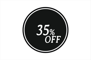 35% Off, Sale Discount Banner. Discount offer price, special offer sales promotions. vector template illustration