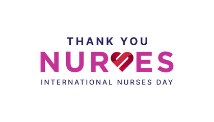 International Nurses Week is observed in United states form 6th to 12th May of each year. International Nurses week banner poster background template vector illustration.