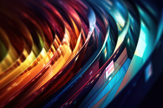Ultra futurist tech abstract background. Generative AI