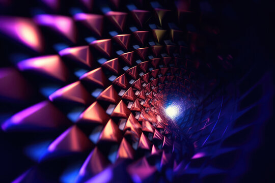 Ultra futurist tech abstract background. Generative AI