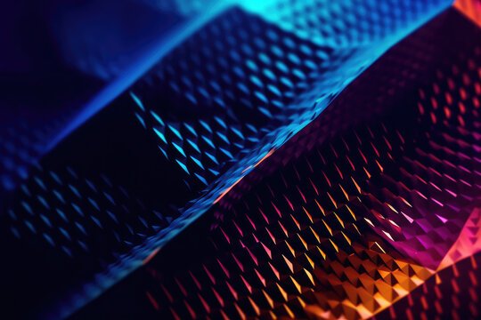 Ultra futurist tech abstract background. Generative AI