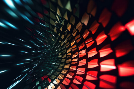 Ultra futurist tech abstract background. Generative AI