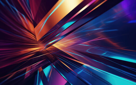 Ultra futurist tech abstract background. Generative AI