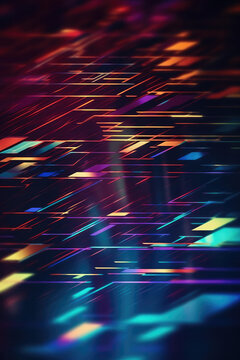 Ultra futurist tech abstract background. Generative AI
