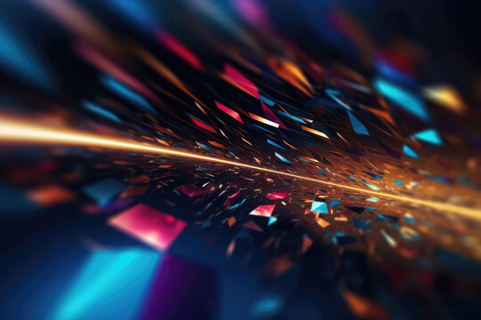 Ultra futurist tech abstract background. Generative AI