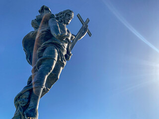 Statua del Cristo redentore a Nuoro (Nu) - Sardegna - Italia 