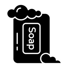 Soap Glyph Icon