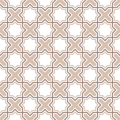 Fototapeta na wymiar A seamless pattern with Arabic ornament