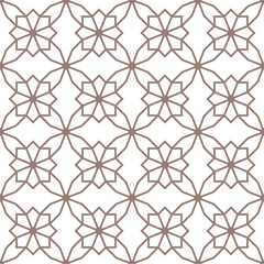 A seamless pattern with flowers and leaves