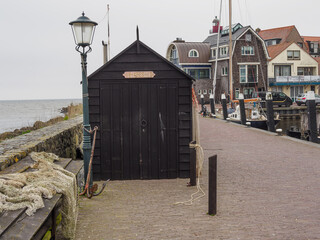 Urk am Ijsselmeer in den Niederlanden - obrazy, fototapety, plakaty