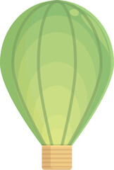 Transparent green nightlight icon cartoon vector. House design. Home interior