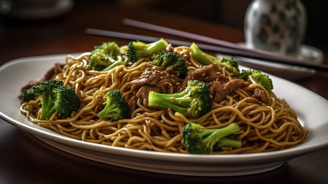 Beef and Broccoli Lo Mein