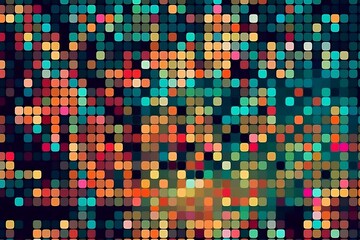 Fototapeta premium pattern of small squares or pixels, digital screen or display design. generative AI