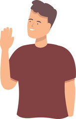 Just stop talk icon cartoon vector. People language. Sign cell