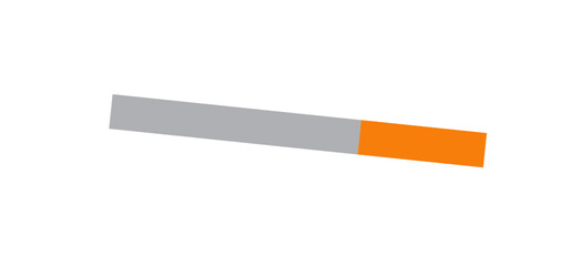 close up of a cigarette vector icon