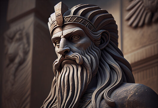 Mesopotamian religion, including Sumerian, Akkadian, and Babylonian: Nanna - god of the moon. Generative AI technology.	
