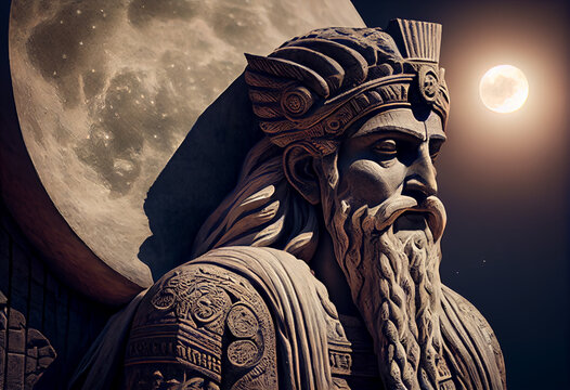Mesopotamian religion, including Sumerian, Akkadian, and Babylonian: Nanna - god of the moon. Generative AI technology.	
