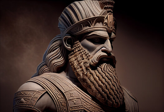 Mesopotamian religion, including Sumerian, Akkadian, and Babylonian: Ashur - god of war and empire, patron god of Assyria. Generative AI technology.	
